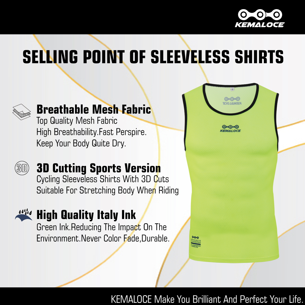 KEMALOCE Cycling Base Layer Me - Sleeveless Undershirt 评论和价格