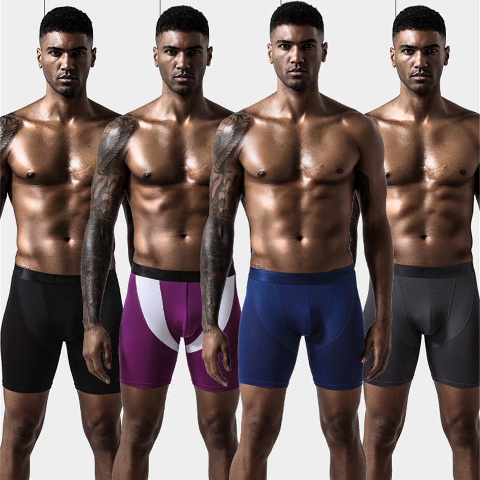 2pcs/Lot underpants leg up lon - Long Leg Trunk Men 评论和价格