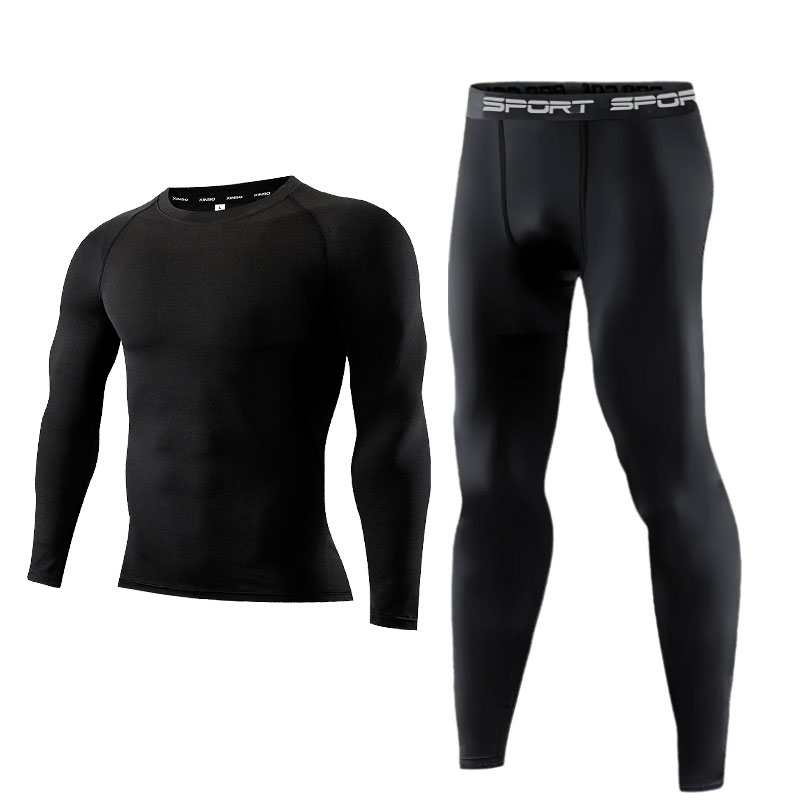 2PCS Men's Compression Set Lon - Compression Long Pant 评论和价格