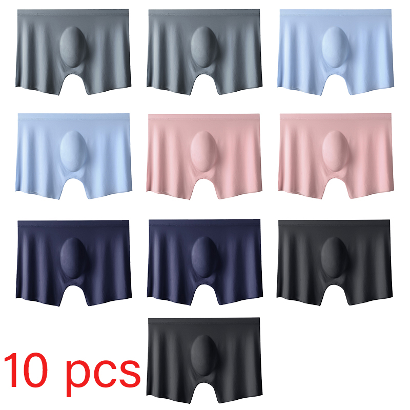 10 Pcs/Lot Men's Summer Ice Si - Boxer Shorts Modal 评论和价格