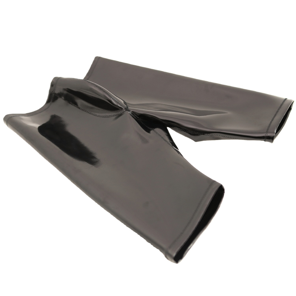 Men Cloth Latex Smooth Panties - Long Leg Trunk Men 评论和价格