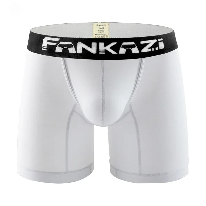 Men's Bulge Boxy Underwear Cot - Long Leg Trunk Men 评论和价格