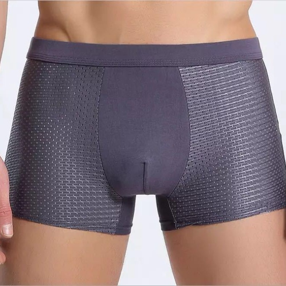 Comfortable Mens Ice Silk Unde - Performance Boxer Sport 评论和价格