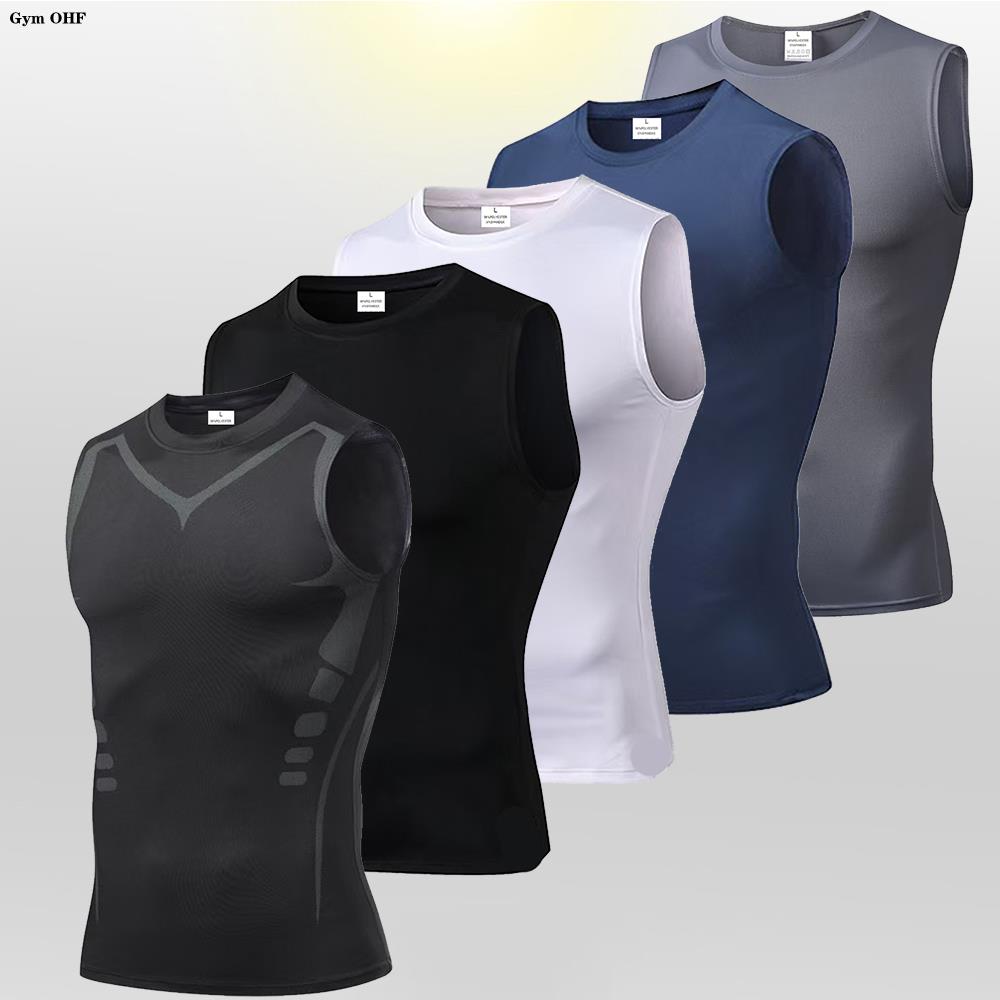 Men's Compression Tank Tops Gy - Sleeveless Undershirt 评论和价格