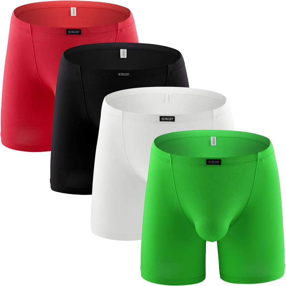 iKingsky Men's Modal Long Leg  - Long Leg Trunk Men 评论和价格
