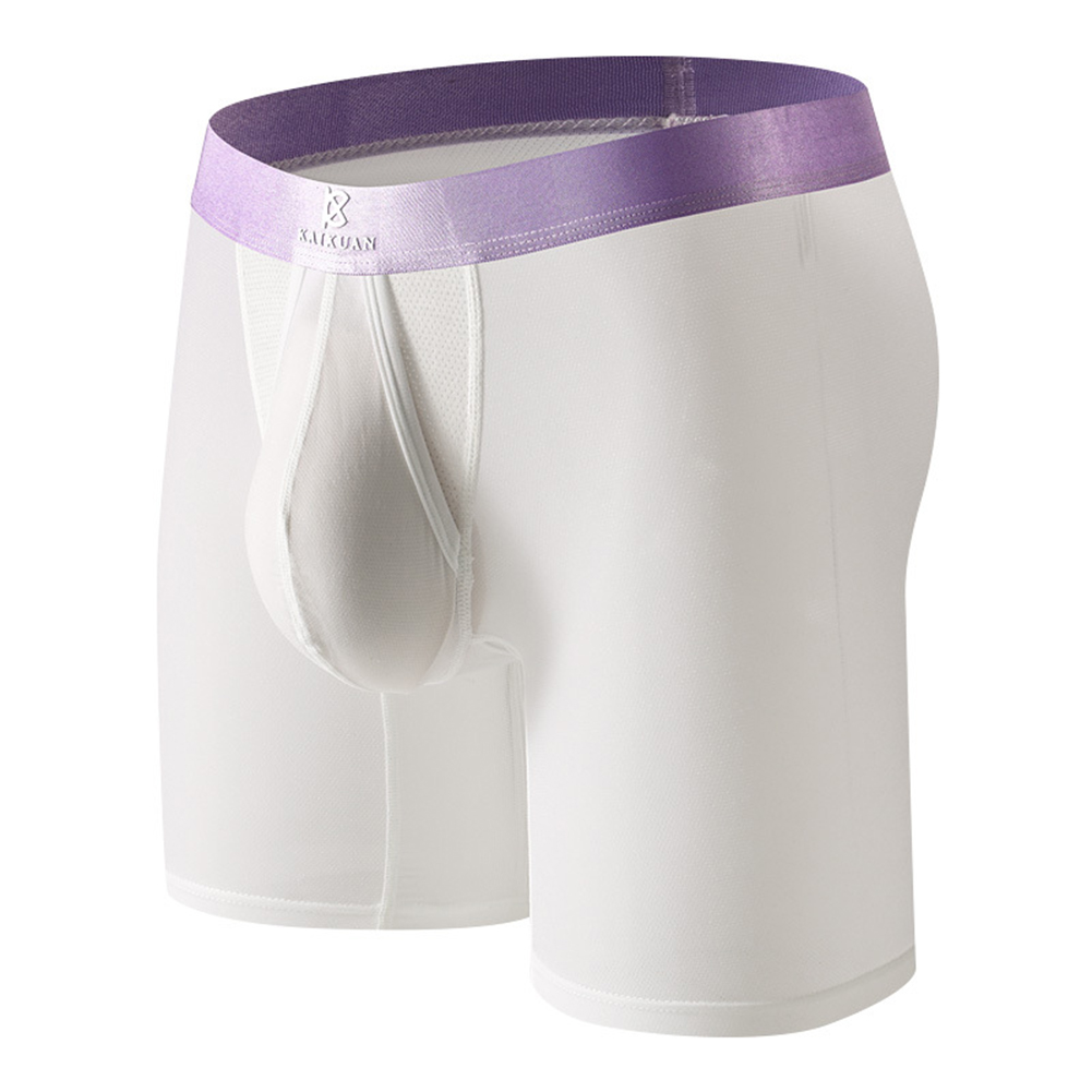 Fitness Running Men Boxer Unde - Long Leg Trunk Men 评论和价格