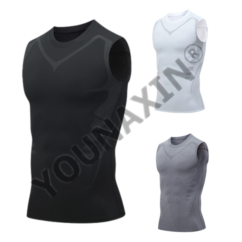 3 Pieces Men's Sleeveless T-Sh - T Shirt Tight Fit 评论和价格