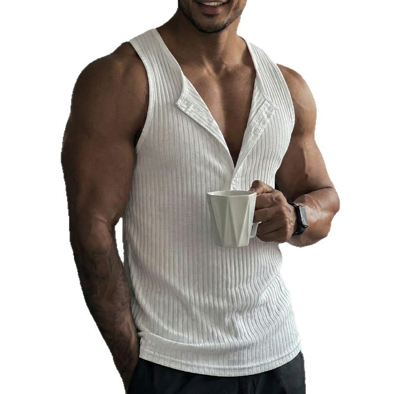 Sporty Tank Top Solid Color Cr - Tank Top Ribbed 评论和价格